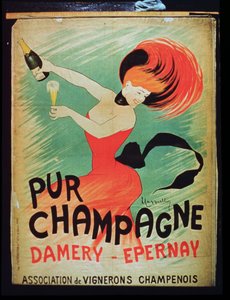 Poster pubblicitario per Pur Champagne, da Damery, Epernay