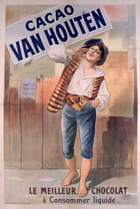 Poster pubblicitario del cacao Van Houten