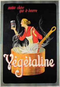 Poster pubblicitario della margarina Vegetaline