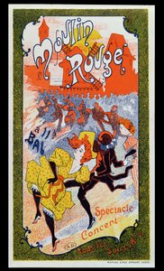 Poster pubblicitario del Moulin Rouge