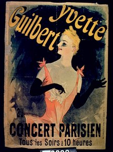 Poster per Yvette Guilbert Concerto Parigino