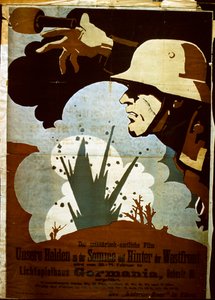 Poster di un film di guerra tedesco
