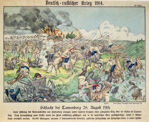 La battaglia di Tannenberg, 24 agosto 1914