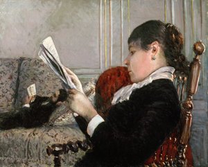 Interno, donna che legge, 1880