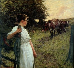 La figlia del contadino, anni 1890