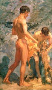 Ragazzi che fanno il bagno, 1912