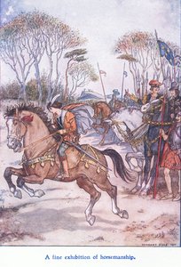 Una bella esibizione di equitazione