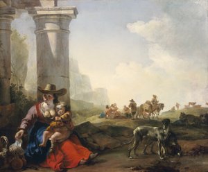 Contadini Italiani tra le Rovine, c.1649-50