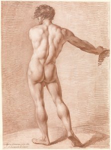 Studio di figura di nudo in piedi