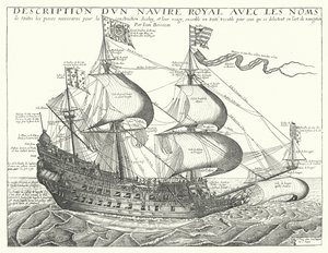 Nave da guerra francese, c1657