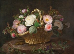 Cesto con fiori, c. 1843