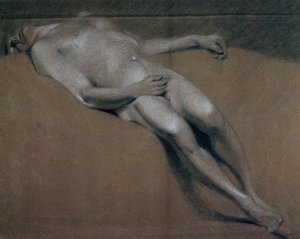 Studio di un Nudo Maschile Disteso