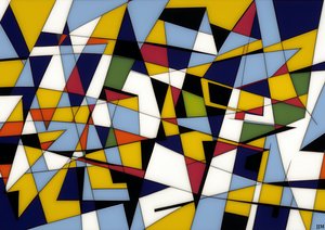 astratto: su triangoli bianchi 2