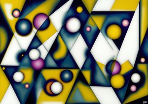 astratto: sfere+triangoli 2
