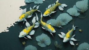 Carpa Koi dorata