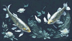 Carpa Koi gialla