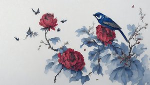 Peonia blu