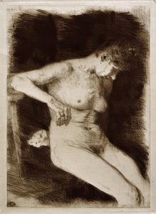 Nudo femminile seduto