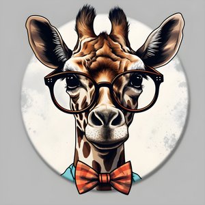 giraffa con occhiali 1