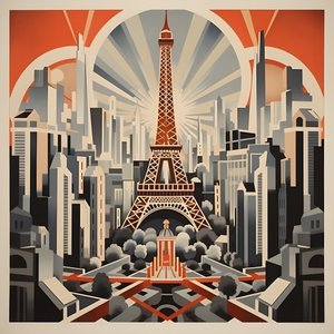 Poster pubblicitario, Parigi, Francia 2
