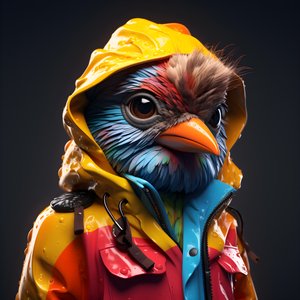 un animale con un impermeabile 2