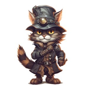 Gatto antropomorfo carino 3