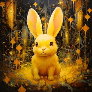 un coniglio giallo 1