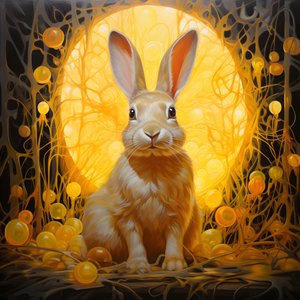 un coniglio giallo 2