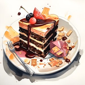 torta di cioccolato caramello rabarbaro 3