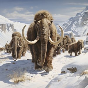 Mammut lanoso nella tundra 1