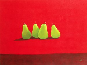 Pere su stoffa rossa