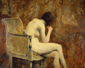 Nudo in una poltrona