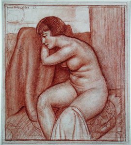 Figura nuda seduta