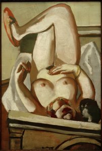 Nudo femminile con cane