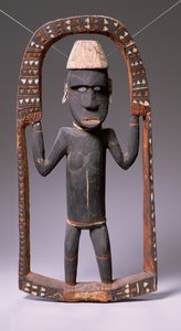 Figura dalla Casa della canoa, Isole Salomone (legno)
