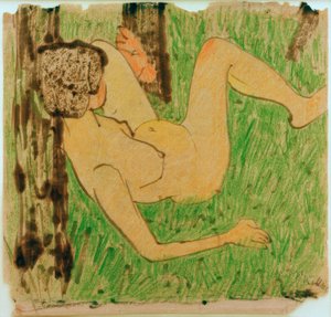 Ragazza nuda a riposo