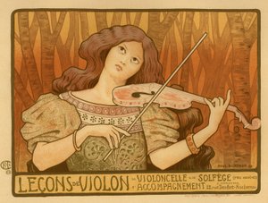 Poster Leçons de Violon, 1898