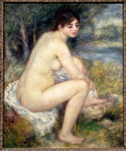 Donna nuda in un paesaggio