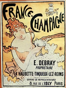 Poster pubblicitario per France Champagne, 1891