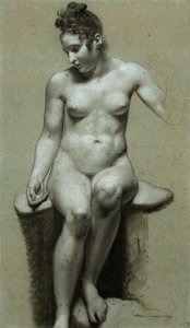 Nudo femminile seduto