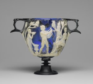 Skyphos in vetro cammeo, c.1 d.C.