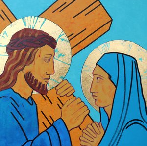 Gesù incontra sua madre