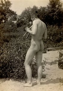 Thomas Eakins che suona un Aulos, 1889