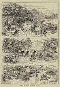Schizzi di pesca sul Dodder, Irlanda
