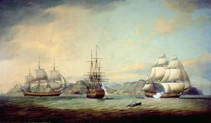 East Indiaman Ceres al largo di Sant