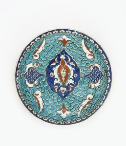 Piatto, Iznik, dinastia ottomana