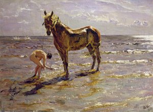 Lavare un cavallo, 1905