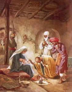 Tre re adorano Cristo