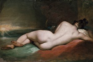 Modello nudo reclinato