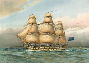 Nave da guerra circa 1760